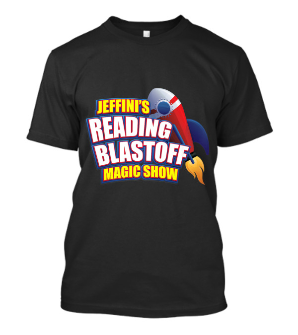 Jeffini's Reading Blastoff Magic Show Rocket T-Shirt
