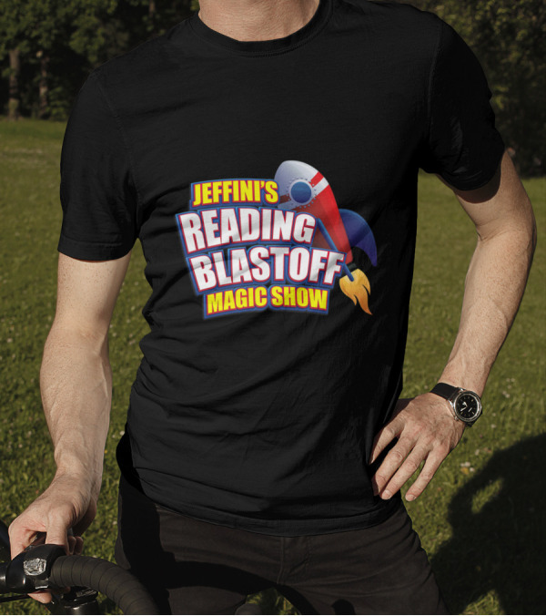 Jeffini's Reading Blastoff Magic Show Rocket T-Shirt