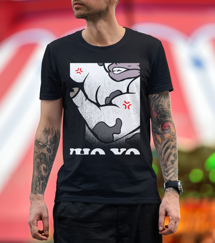 I Love Cows Spotted Angry Muscles No Yo T-Shirt