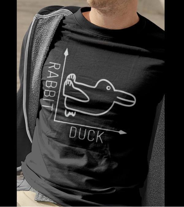Wittgenstein Rabbit Duck Optical Illusion Philosopher T-Shirt