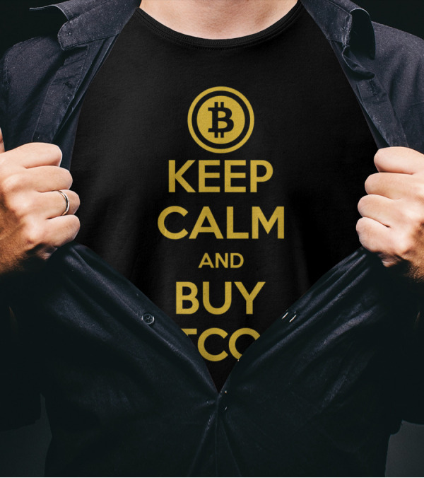 Keep Calm And Buy Bitcoin Gold Digital Currency T-Shirt