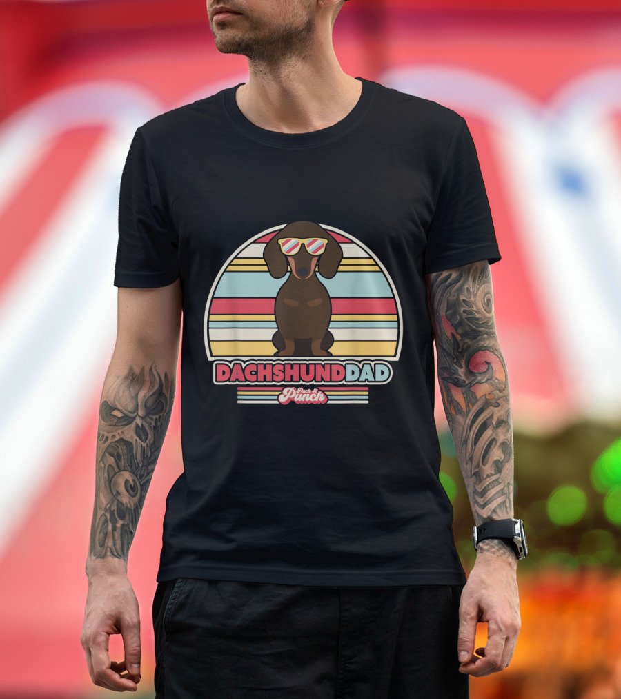 Dachshund Dad Paws and Punch T-Shirt