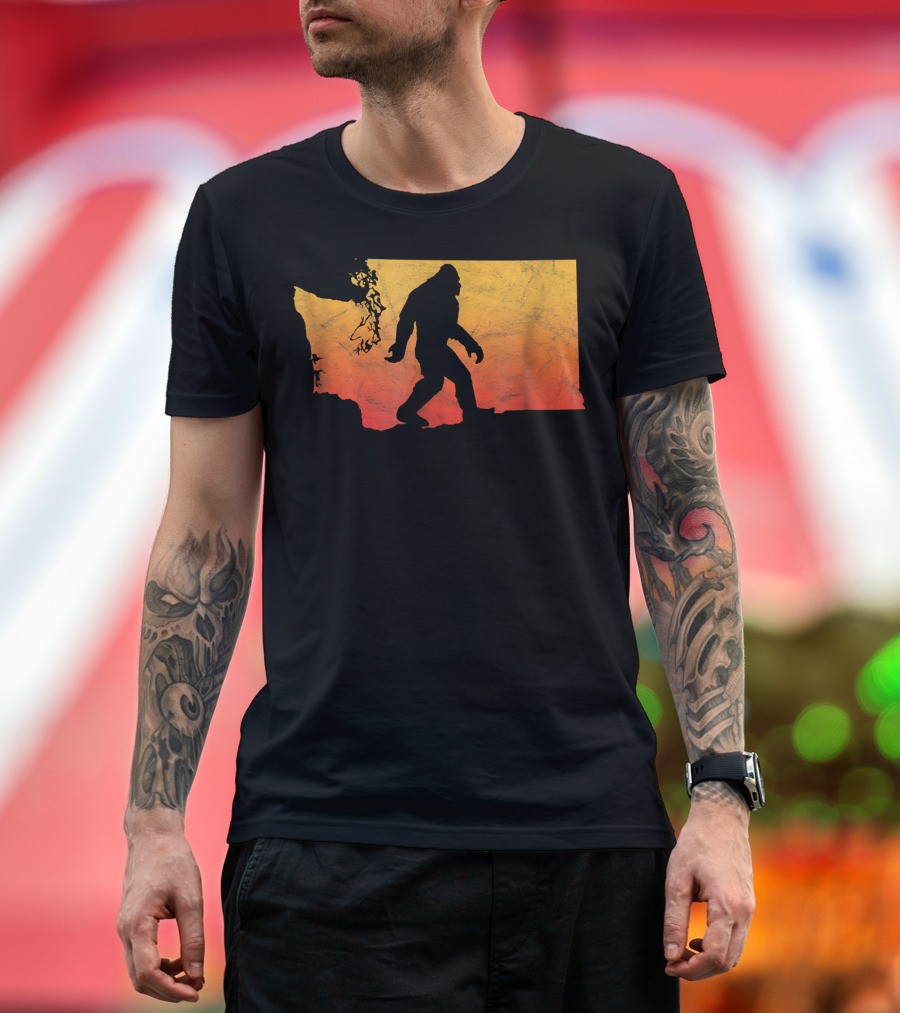 Squatchington Bigfoot State of Washington T-Shirt