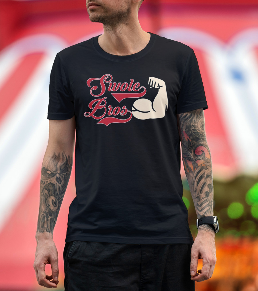 Swole Bros Flexing Arm Iconic Muscles T-Shirt