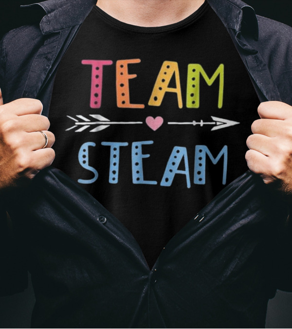 Team Steam Cute Science Engineering Teaching STEM T-Shirt