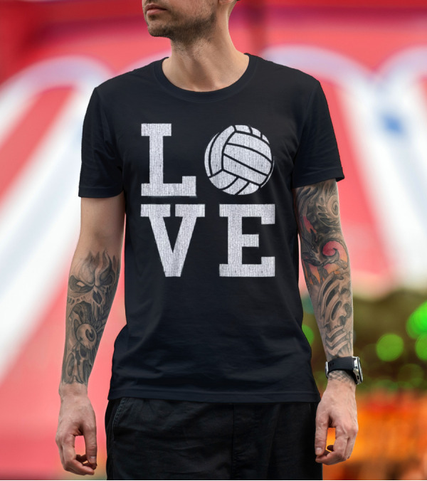 Premium T-Shirt: Volleyball Lover Team Players Girls Love Gift D T-Shirt Volleyball Lover Team Players Girls Love Gift D T-Shirt