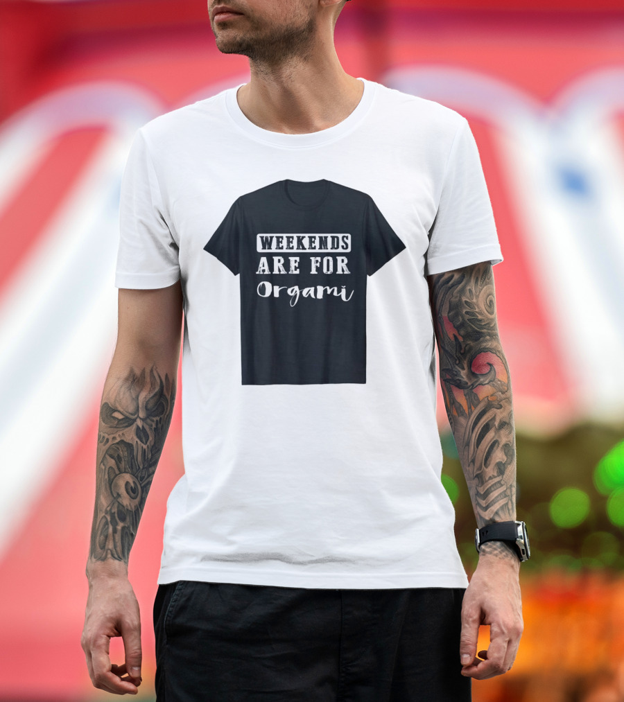 Weekends Are For Origami Crafting Elegant Paper Creations T-Shirt