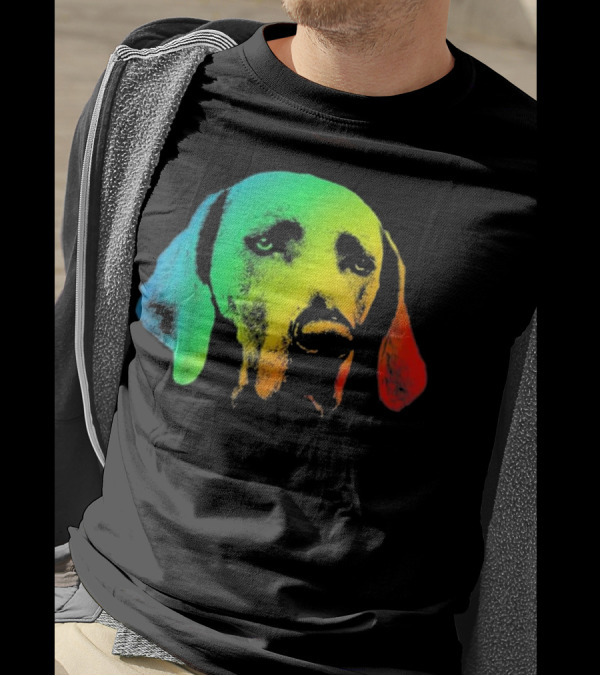 WEIMERANER LABRADOR Colorful Rainbow Ret Dog T-Shirt