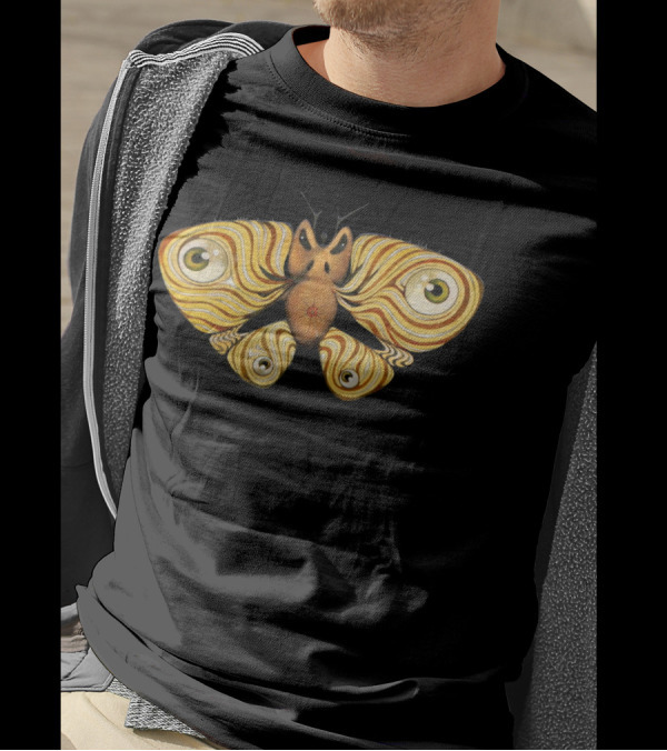 Angry Mother Hypnotic Eye Moth T-Shirt