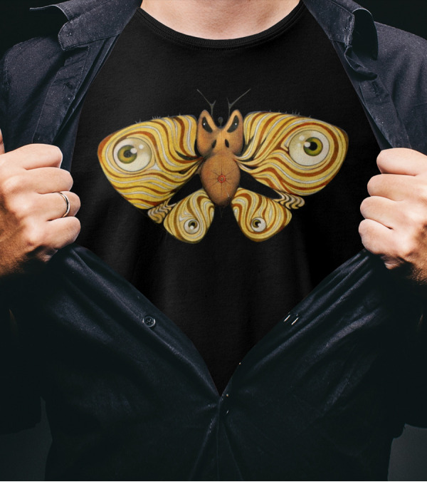 Angry Mother Hypnotic Eye Moth T-Shirt