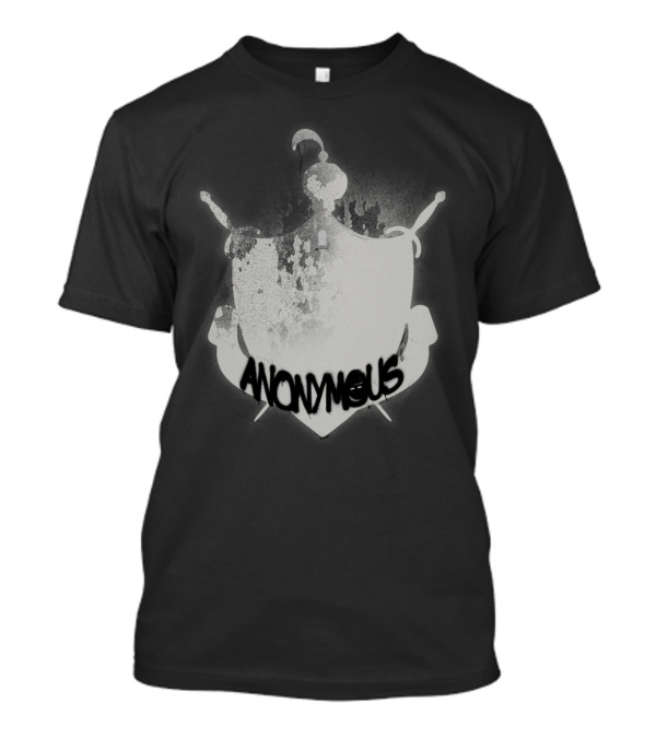 Anonymous Graffiti Crest With Swords T-Shirt