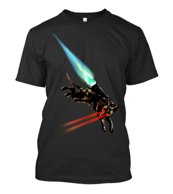 Anubis The Rocket Dog Sim Space Adventure With Laser Vision T-Shirt