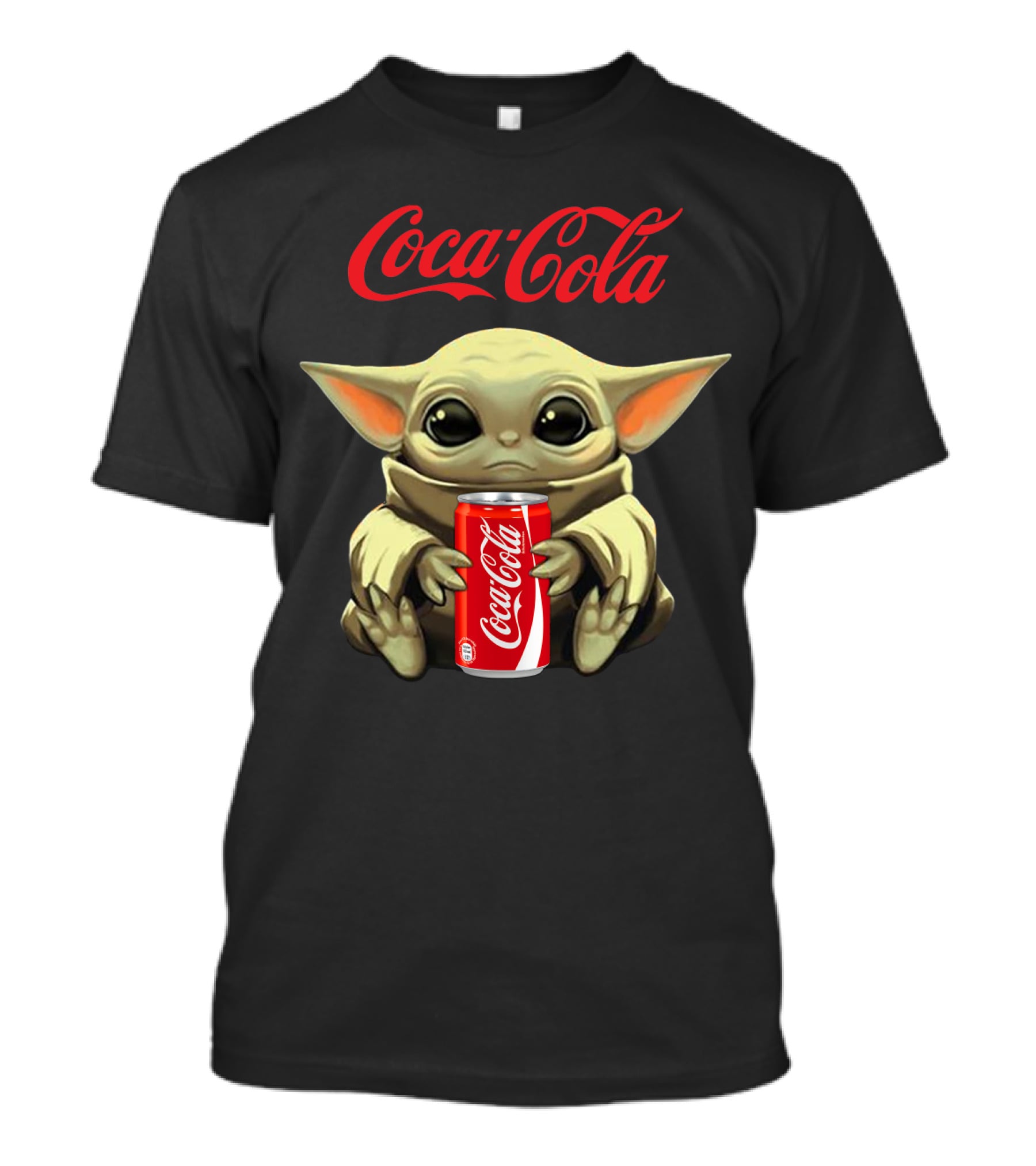 Coca Cola Baby Yoda Holding Coca Cola Can T-Shirt