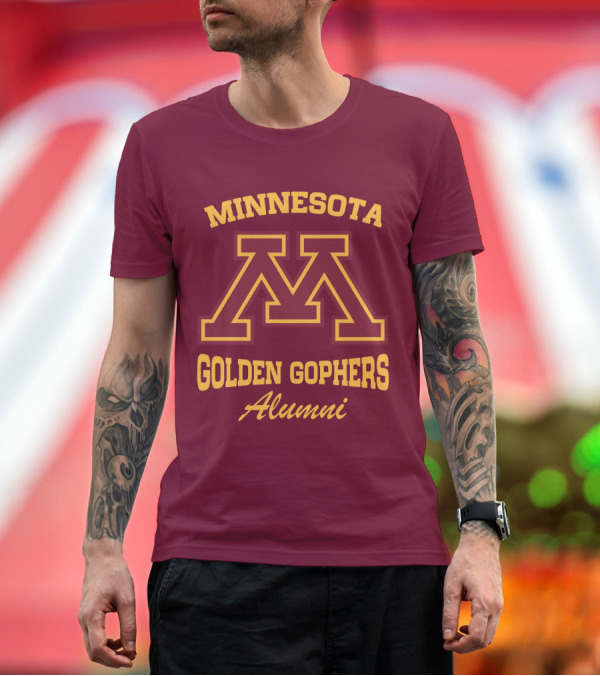 Premium T-Shirt: MINNESOTA GOLDEN GOPHERS ALUMNI T-Shirt MINNESOTA GOLDEN GOPHERS ALUMNI T-Shirt