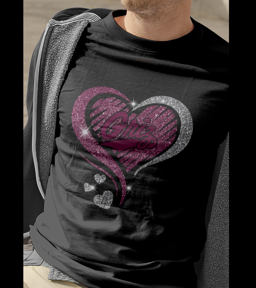 Griz Sparkling Heart T-Shirt