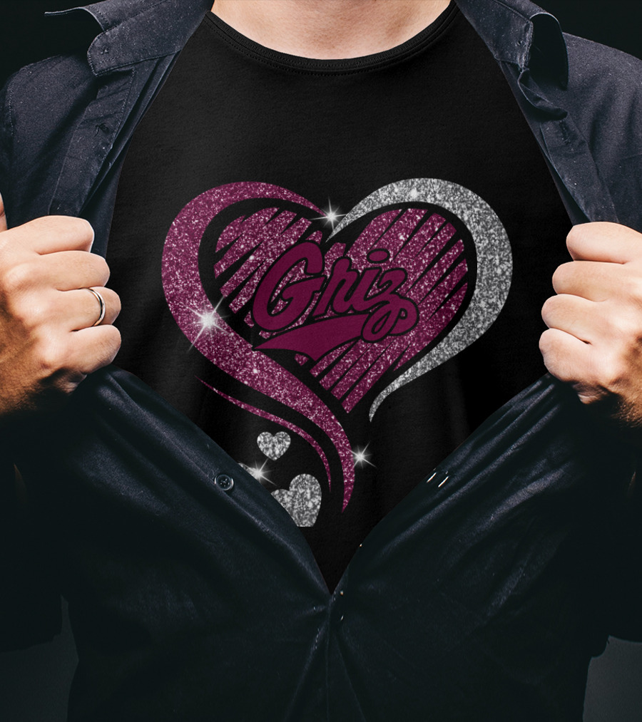 Griz Sparkling Heart T-Shirt
