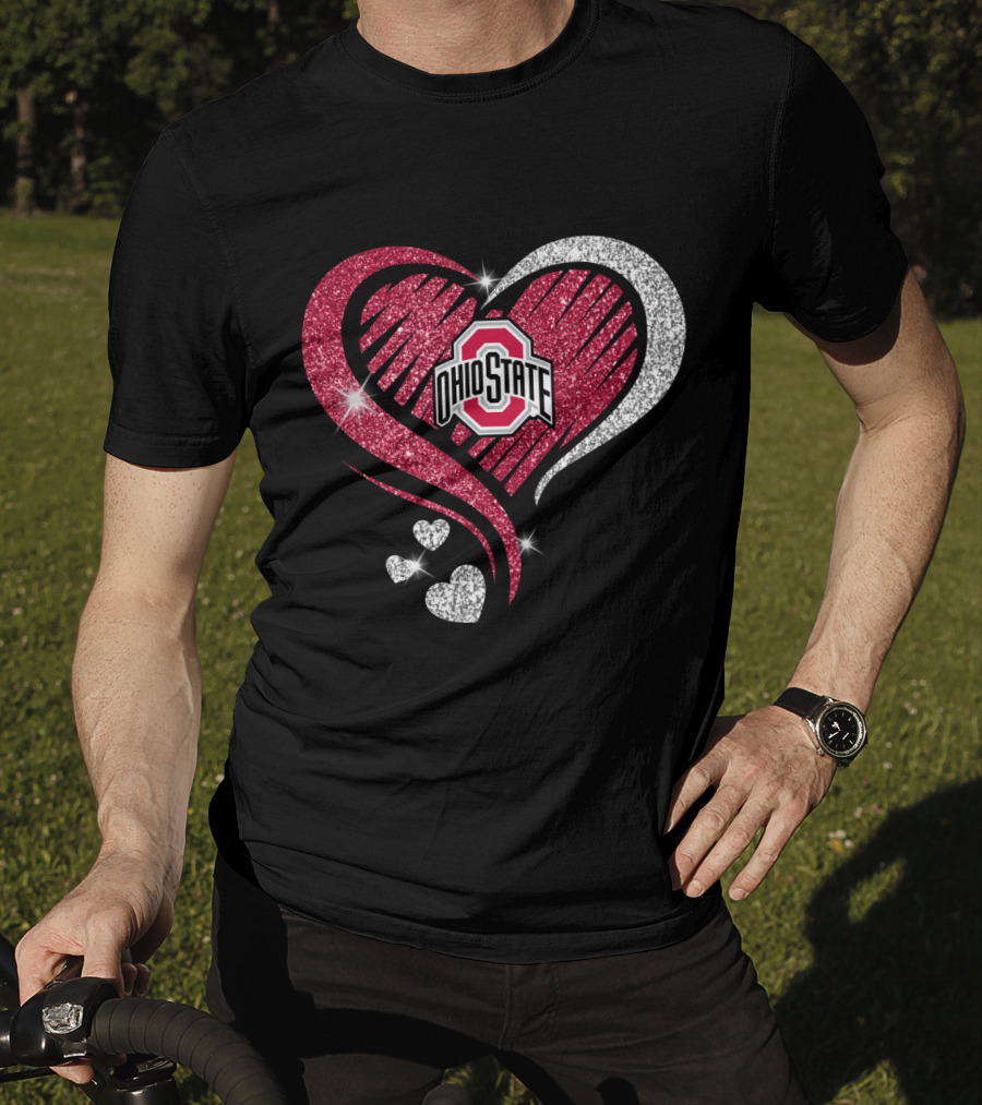 Ohio State Sparkling Heart T-Shirt