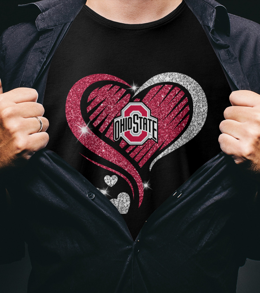 Ohio State Sparkling Heart T-Shirt