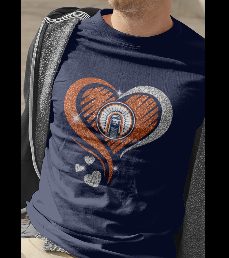 Illinois Tribal Chief Heart T-Shirt