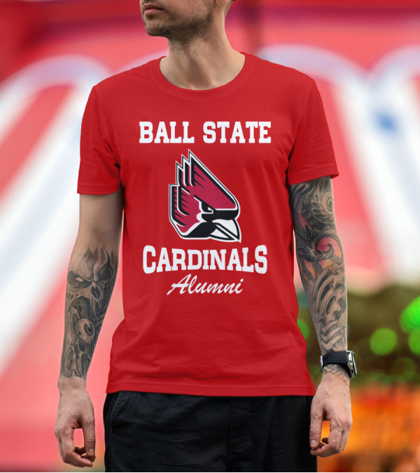 Premium T-Shirt: BALL STATE CARDINALS ALUMNI T-Shirt BALL STATE CARDINALS ALUMNI T-Shirt