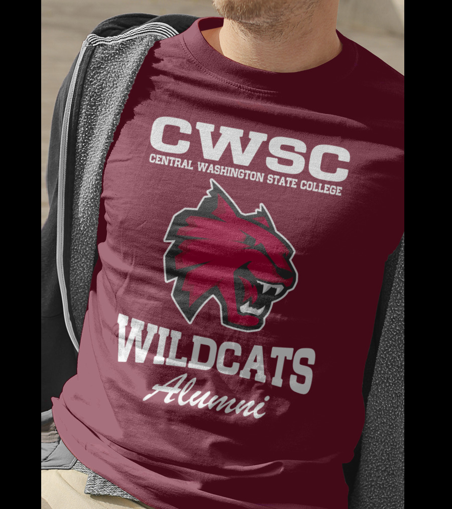 CWSC Central Washington State College Wildcats Alumni T-Shirt
