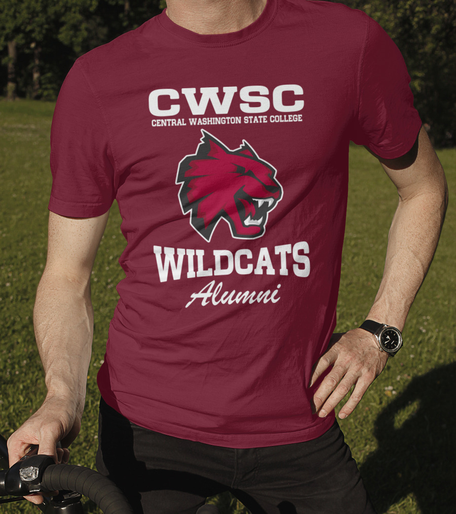 CWSC Central Washington State College Wildcats Alumni T-Shirt
