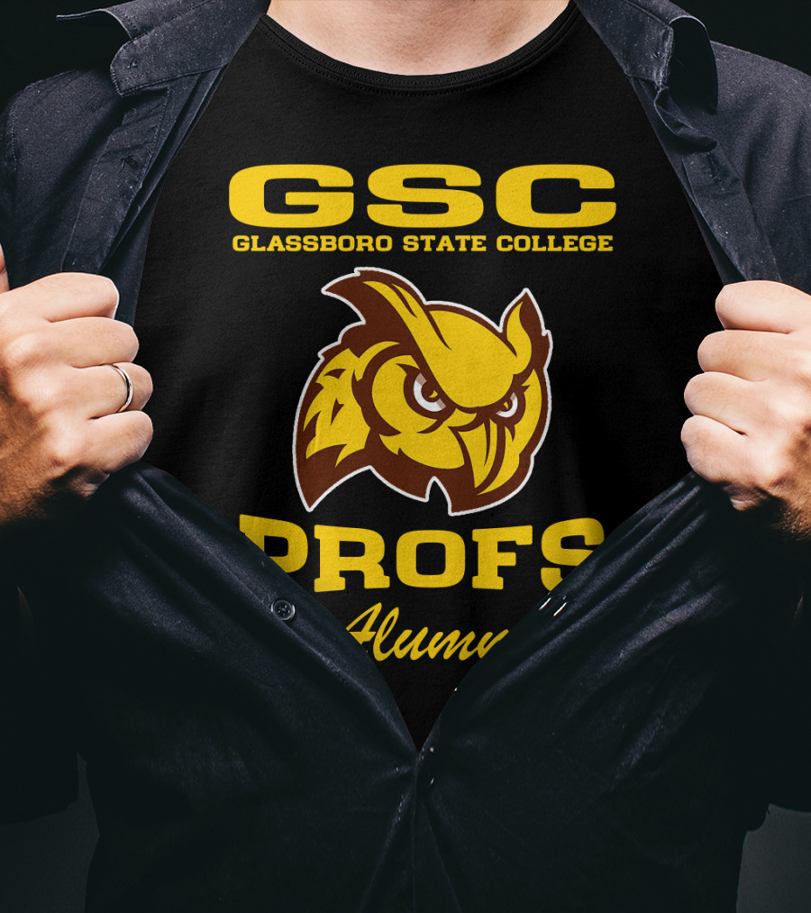 GSC Glassboro State College Profs Alumni Owl T-Shirt