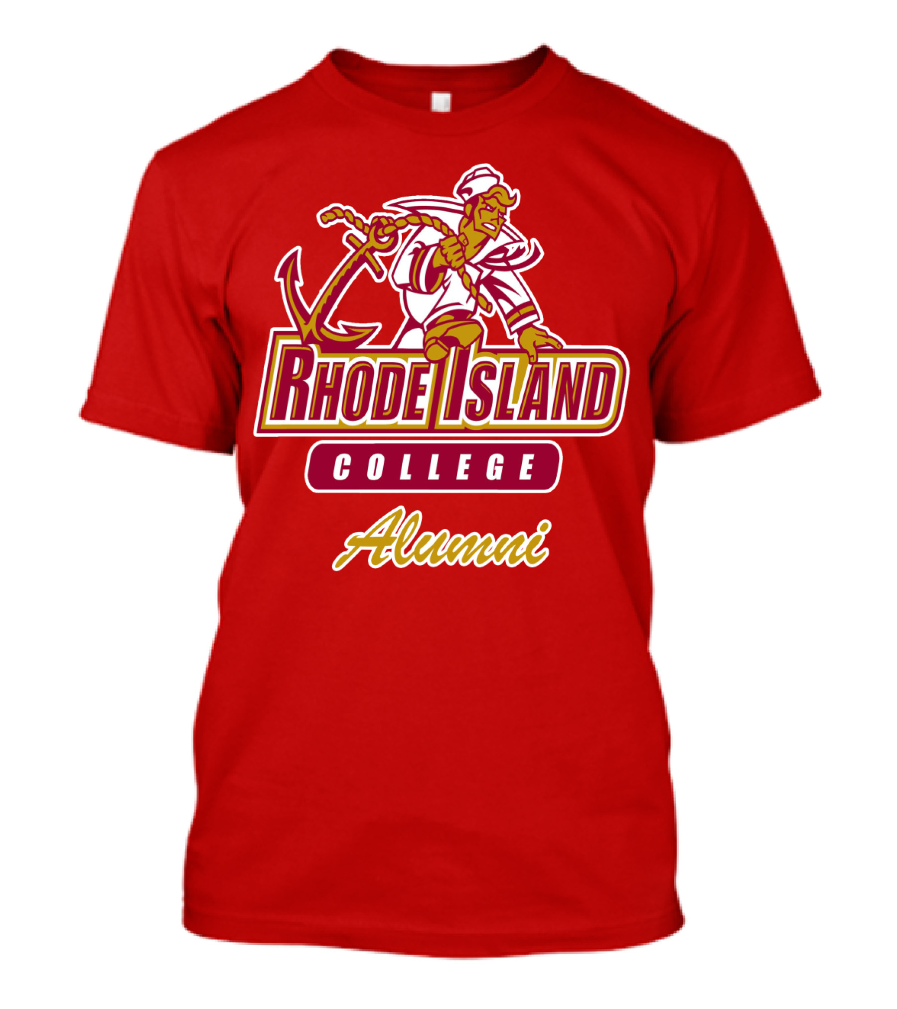 Rhode Island College Alumni Anchor Sailor T-Shirt