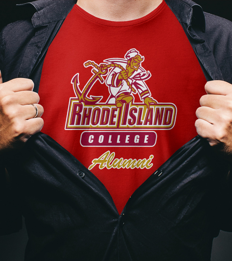 Rhode Island College Alumni Anchor Sailor T-Shirt