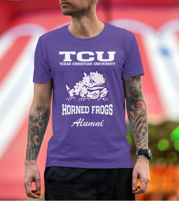 Premium T-Shirt: TCU Texas Christian University Horned Frogs Alumni T-Shirt TCU Texas Christian University Horned Frogs Alumni T-Shirt