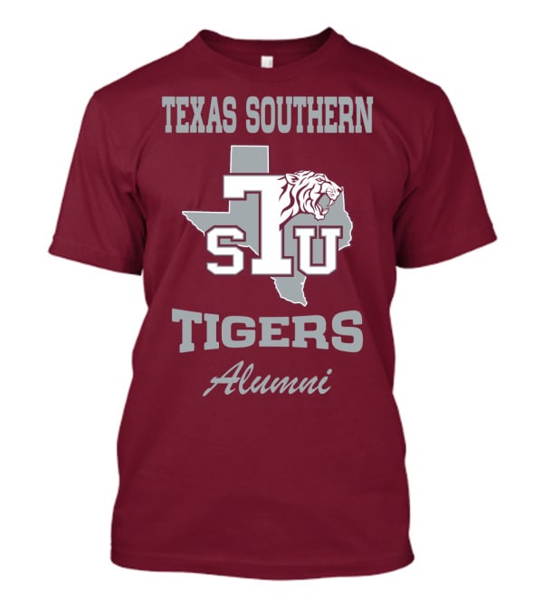 Texas Southern Tigers TSU Alumni Texas Outline T-Shirt