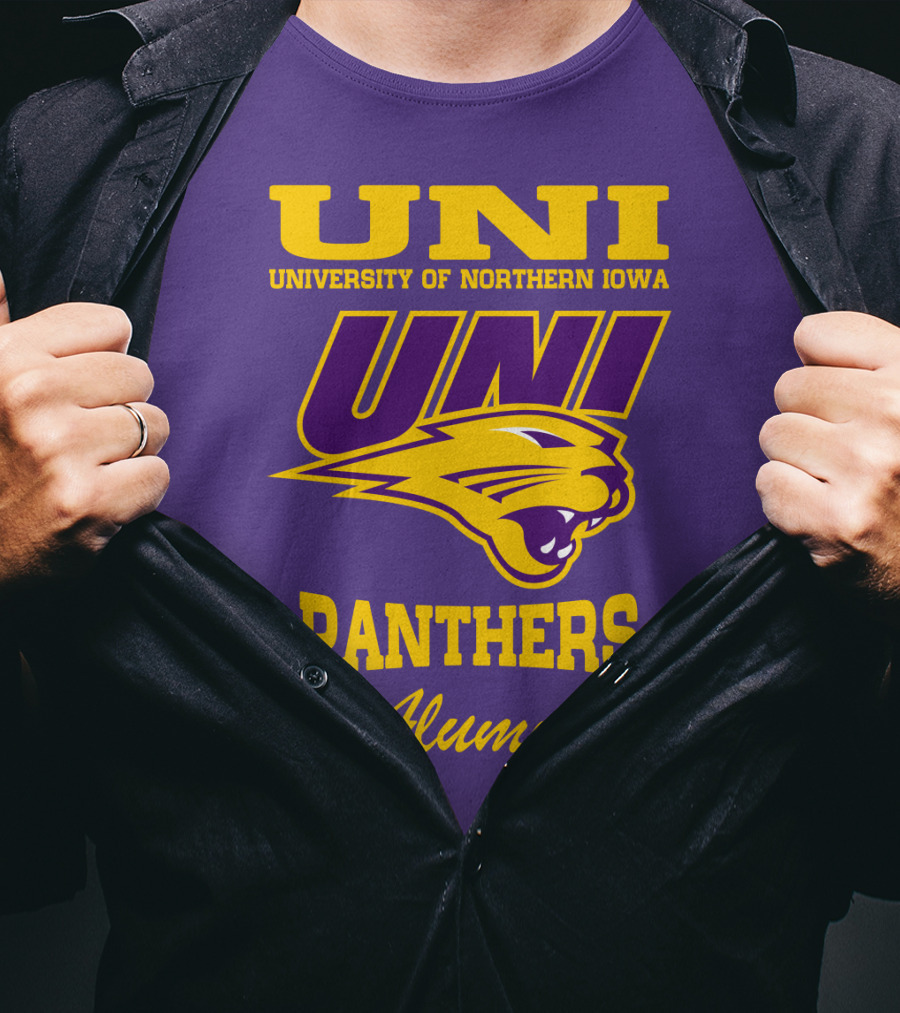 UNI University Of Northern Iowa Panthers Alumni T-Shirt