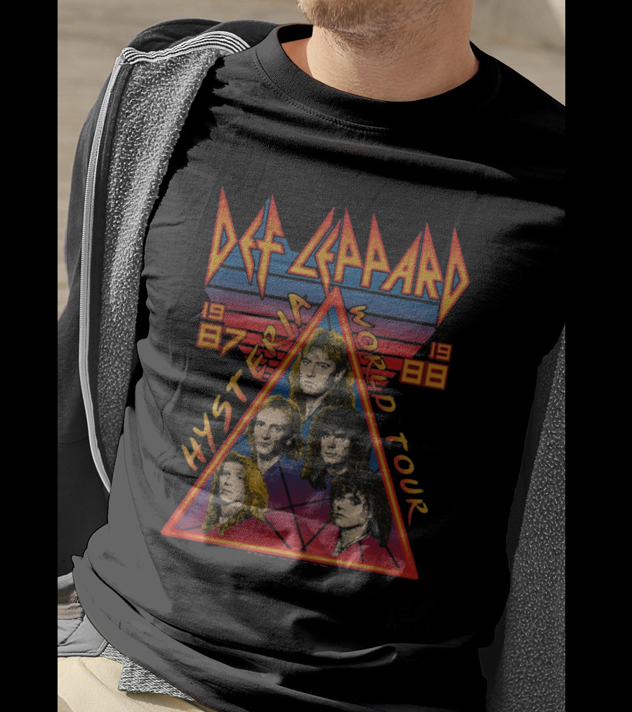 Def Leppard 1987-1988 Hysteria World Tour Def2 T-Shirt