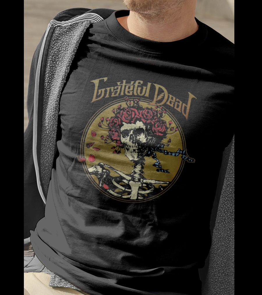 Grateful Dead Skeleton Roses T-Shirt