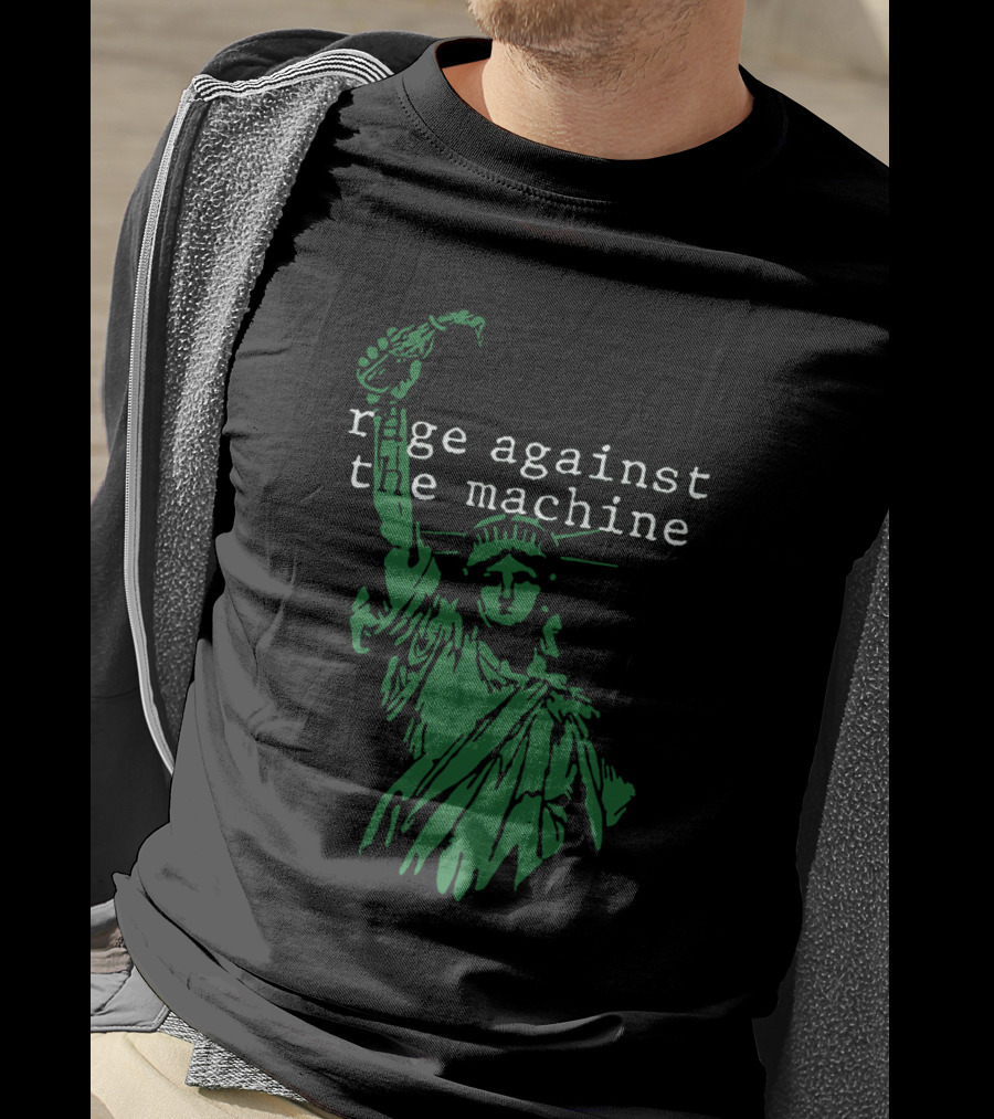 Rage Against The Machine Statue Of Liberty Green T-Shirt