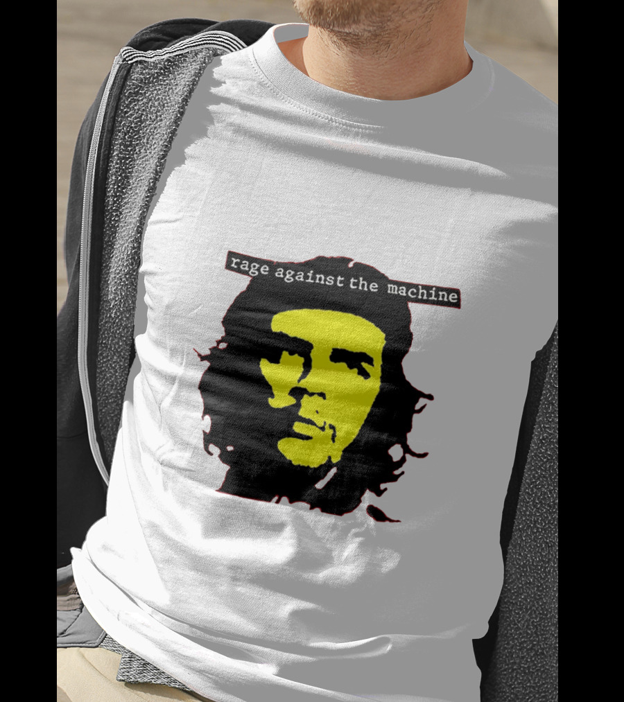 Rage Against The Machine Che Guevara Yellow Black Poster Style T-Shirt
