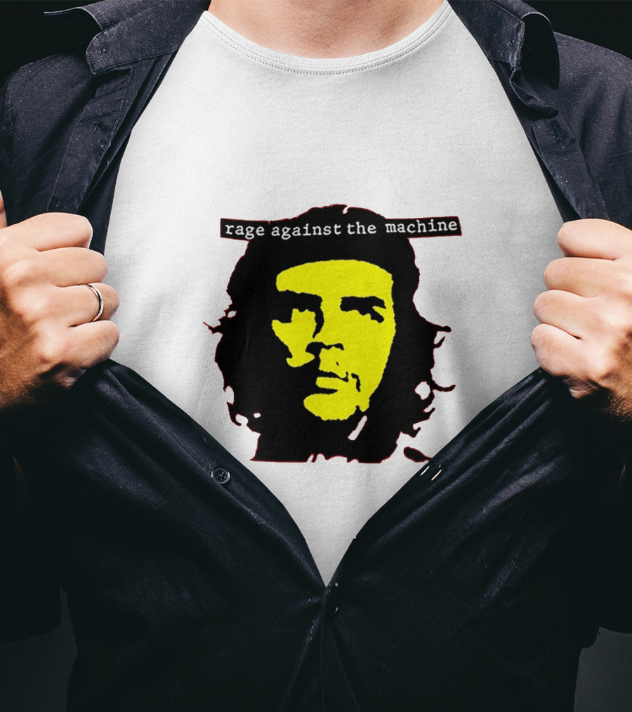 Rage Against The Machine Che Guevara Yellow Black Poster Style T-Shirt