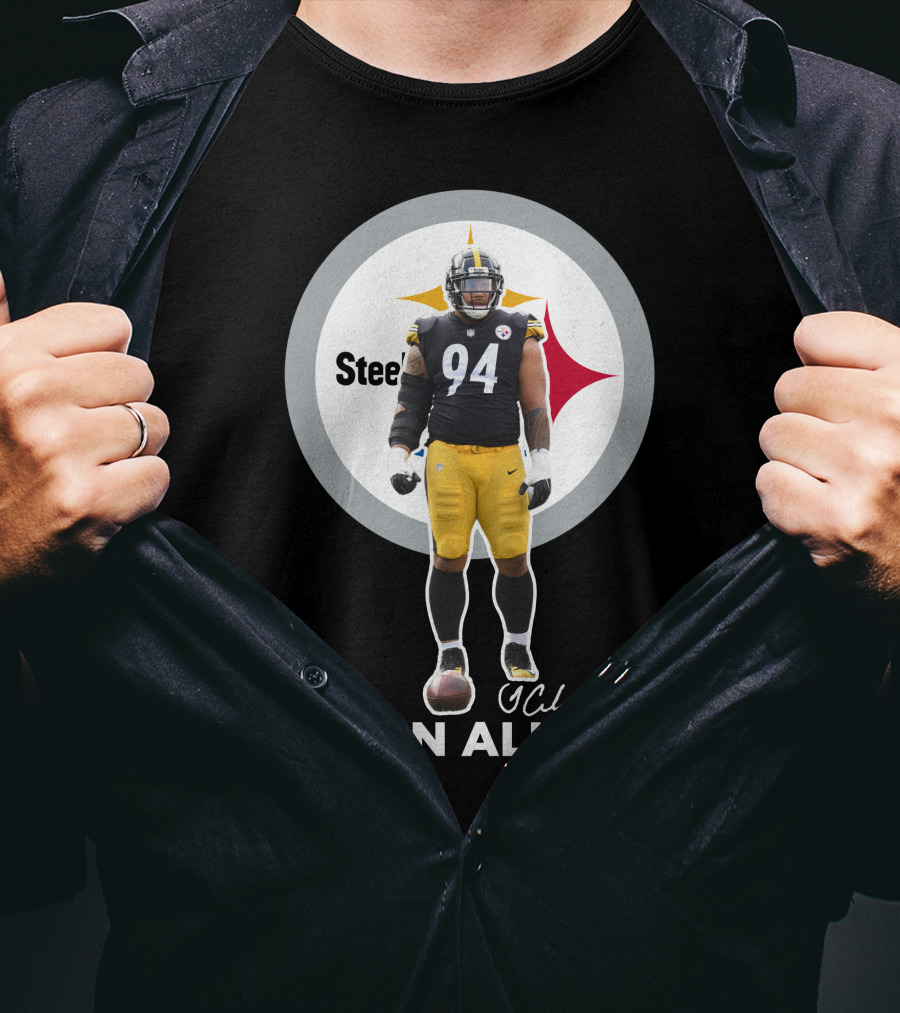 Steelers 94 Tyson Alualu Signature T-Shirt