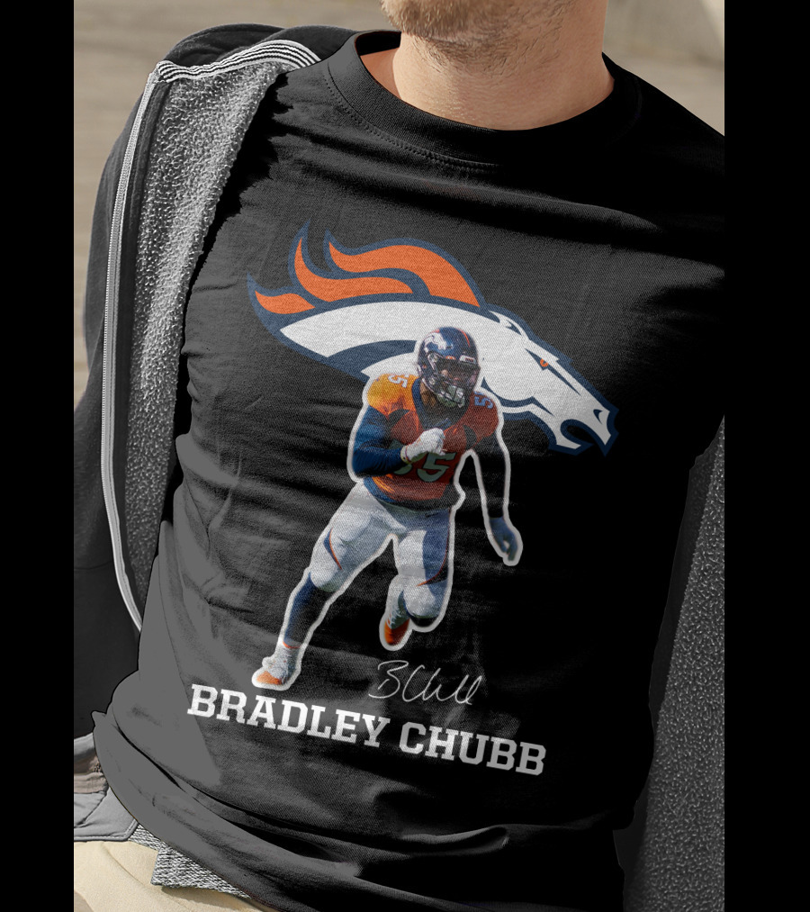 Bradley Chubb Denver Broncos Player Signature T-Shirt