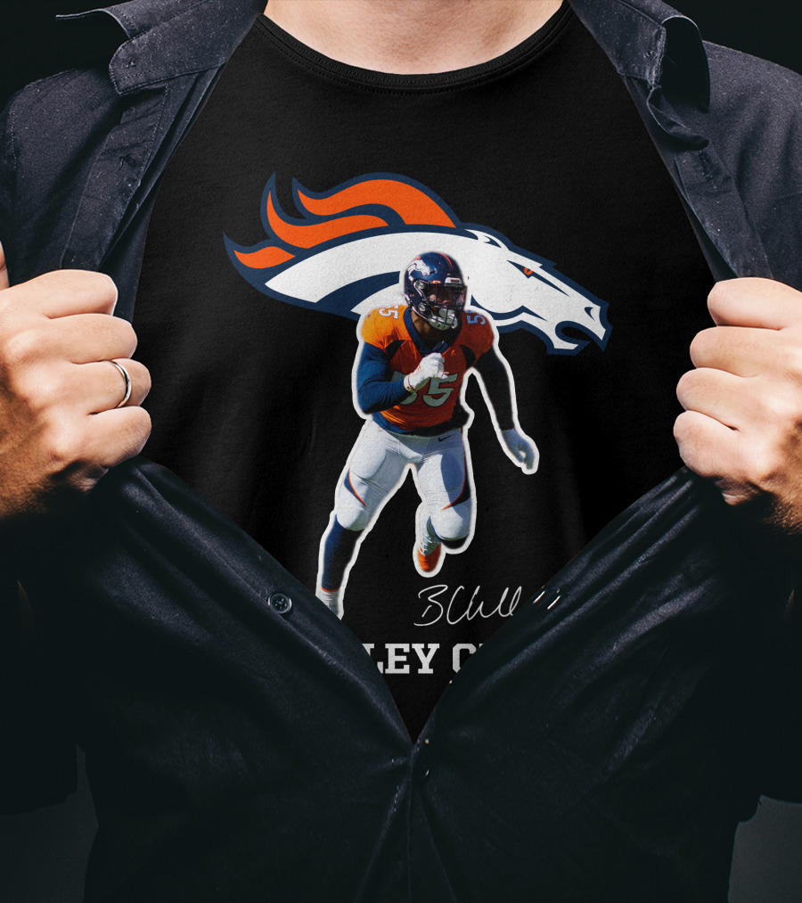 Bradley Chubb Denver Broncos Player Signature T-Shirt