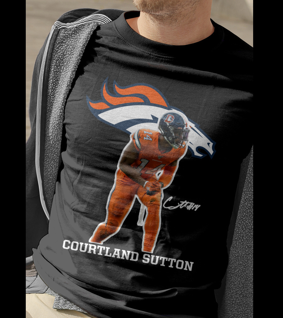 Courtland Sutton Denver Broncos Football Player #14 T-Shirt