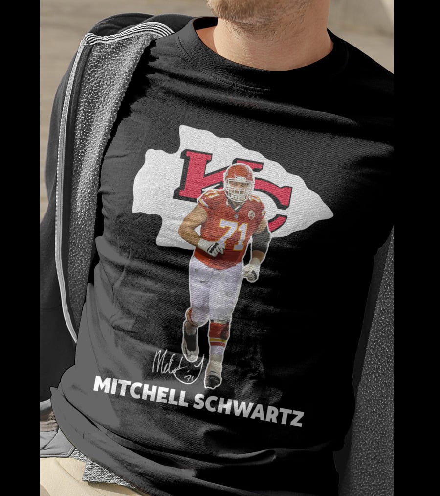 Mitchell Schwartz Kansas City Chiefs 71 NFL Player T-Shirt