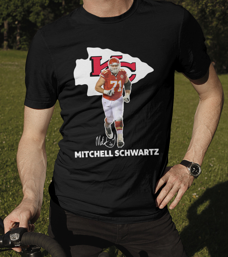 Mitchell Schwartz Kansas City Chiefs 71 NFL Player T-Shirt