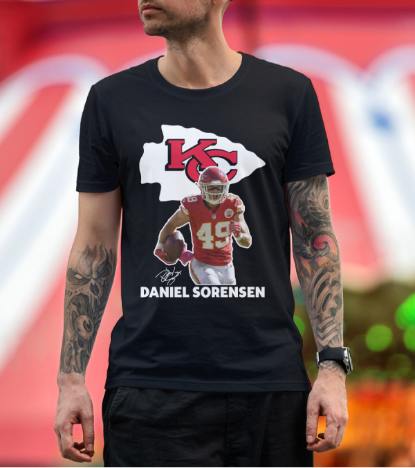 Premium T-Shirt: Daniel Sorensen Kansas City Chiefs 49 NFL Football Player T-Shirt Daniel Sorensen Kansas City Chiefs 49 NFL Football Player T-Shirt