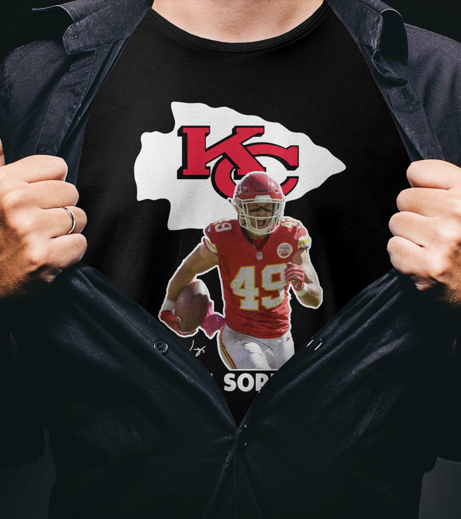 Daniel Sorensen Kansas City Chiefs 49 NFL Football Player T-Shirt
