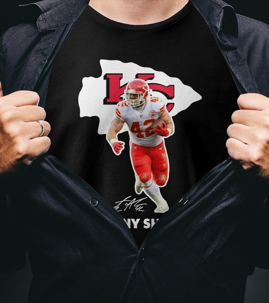 Anthony Sherman Kansas City Chiefs 42 Football Player Image T-Shirt