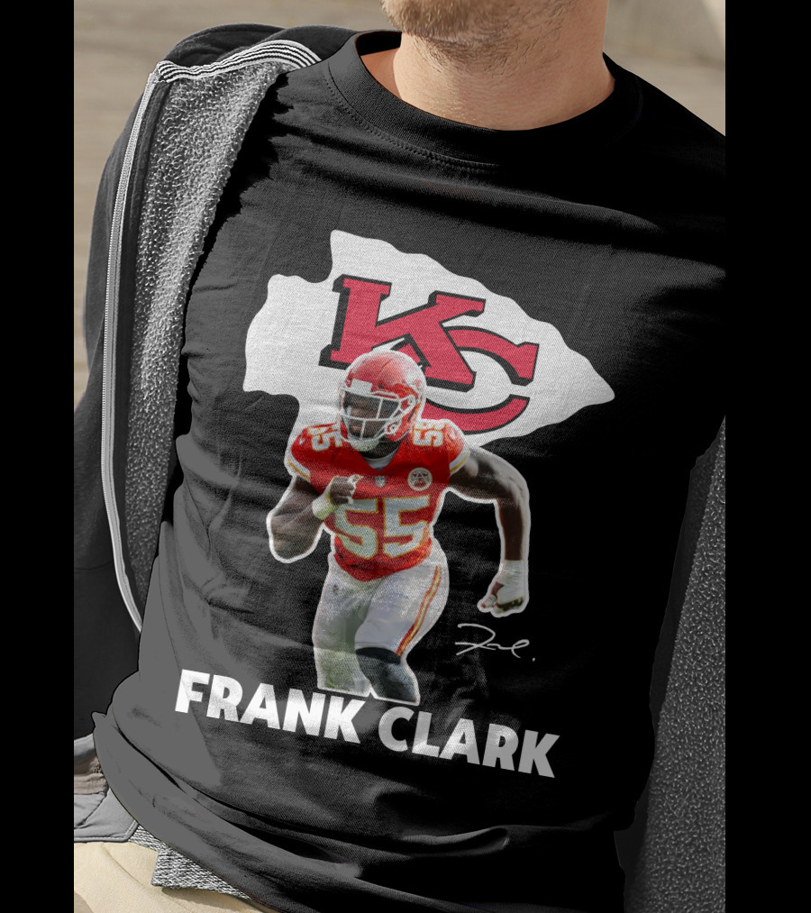 FRANK CLARK KC Football #55 Chiefs Player T-Shirt