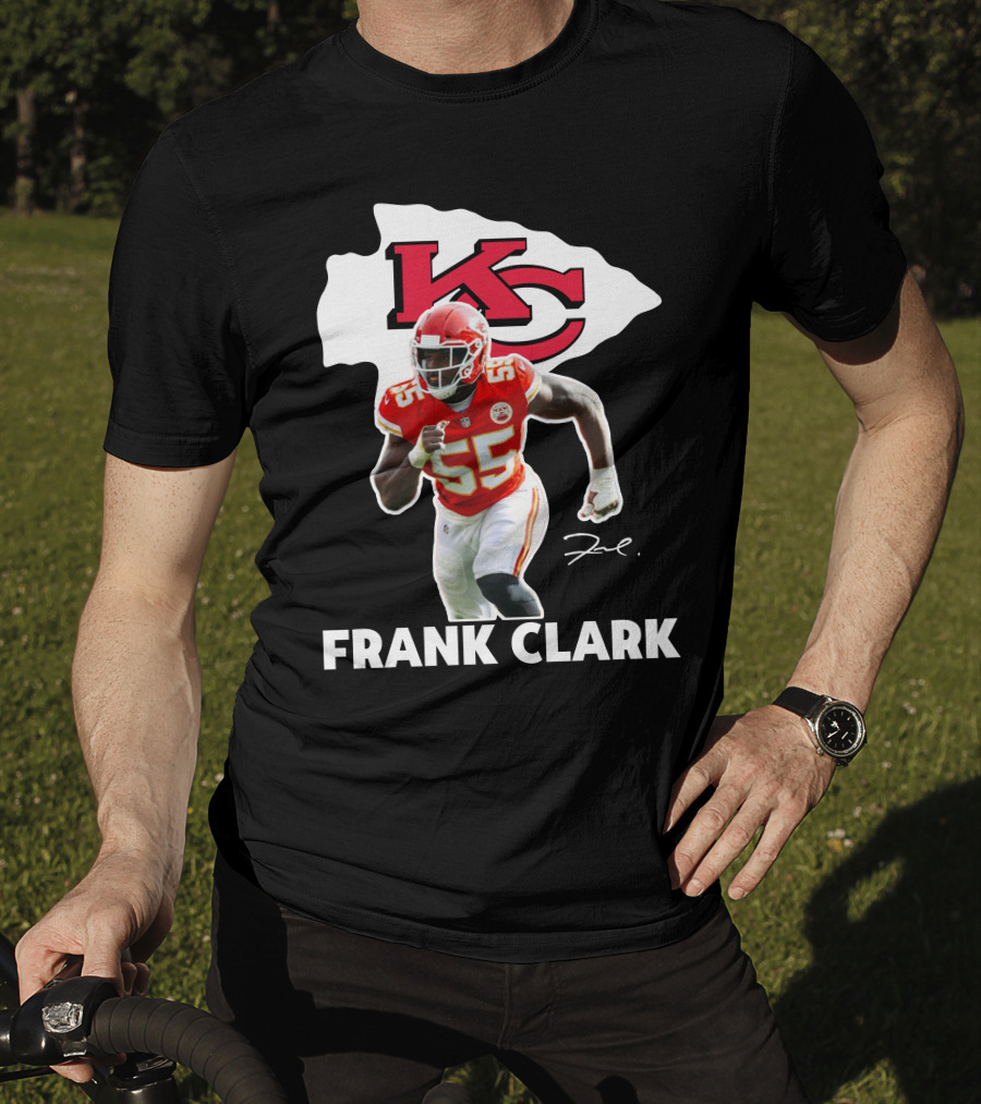 FRANK CLARK KC Football #55 Chiefs Player T-Shirt