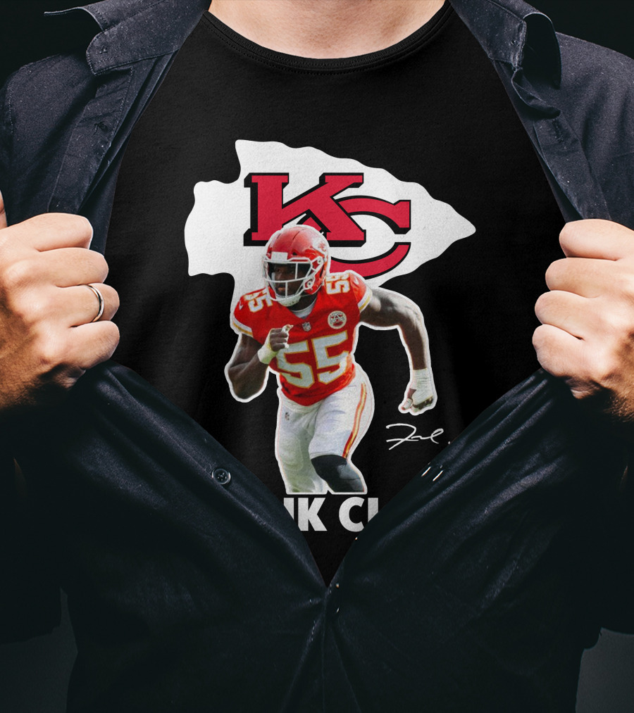FRANK CLARK KC Football #55 Chiefs Player T-Shirt