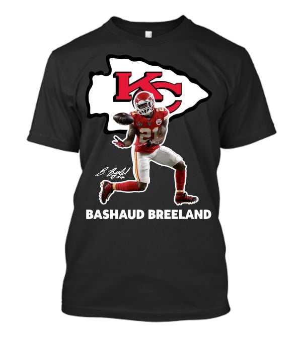 Bashaud Breland Kansas City Chiefs Super Bowl Liv 21 Kc Logo Signature T-Shirt
